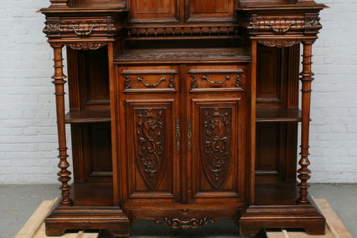 винтажная мебель - кабинет из ореха ренессанс, 19 век