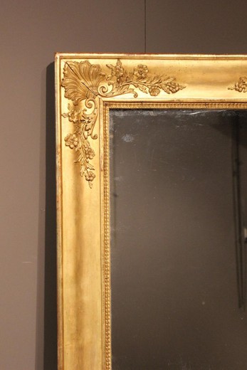 большое старинное зеркало из лепнины, 19 век