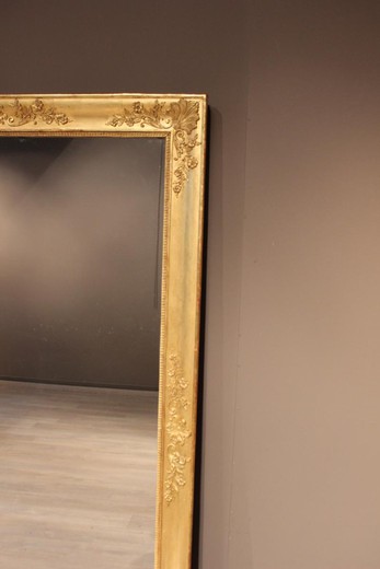 винтажное зеркало из лепнины с золочением, 19 век