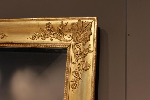 большое зеркало с золочением 19 века, антиквариат