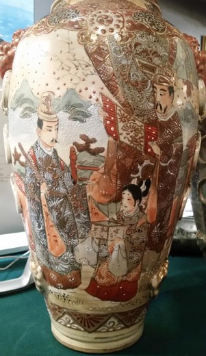 антикварные парные вазы из фарфора с золочением японский антикварный фарфор москва
