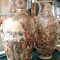 Антикварные парные вазы из фарфора Сацума