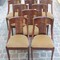 Set of 8 mahogany "Gondola" chairs