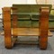 Set of 1 sofa, 2 armchairs and 1 coffee table, walnut burl