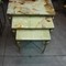 pair rolling slot-in square tables