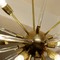 Brass and glass sputnik ceiling light
