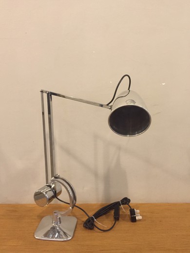 настольная металлическая лампа, антиквариат, 20 век