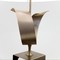 table lamp in brushed aluminium