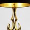 Table Lamps in Gilt Brass by Willy Daro - Black/Gold Lampshade