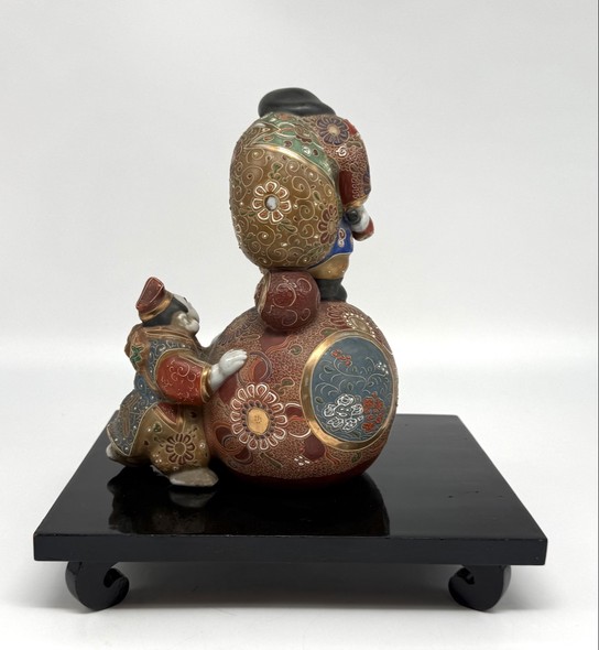 Antique sculpture "Ebisu and Daikoku"