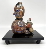 Antique sculpture "Ebisu and Daikoku" Antique sculpture "Ebisu and Daikoku"