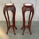 Antique Pair of Pedestal Consoles