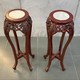 Antique Pair of Pedestal Consoles