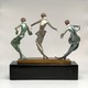 Антикварная скульптура «Jazz dancers»