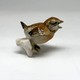 Vintage figurine "Sparrow on a branch", Karl Ens