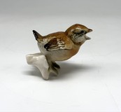 Vintage figurine "Sparrow on a branch", Karl Ens