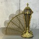 Антикварный каминный экран 
"Павлин"