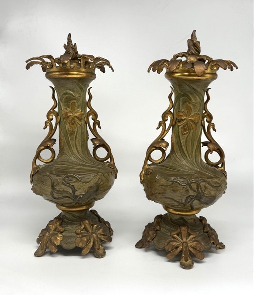 Антикварный часовой гарнитур