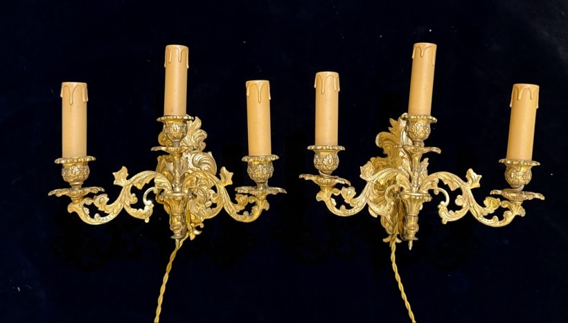 Антикварные парные бра