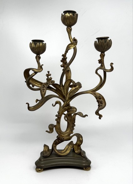 Антикварный часовой гарнитур «Ландыши»