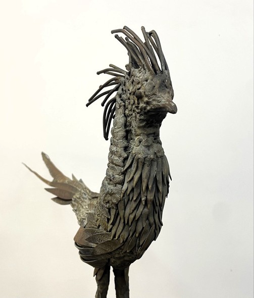 Vintage sculpture "Secretary Bird"