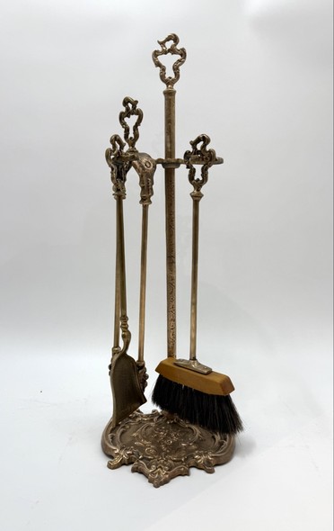 Fireplace accessories
with a screen, Louis XV