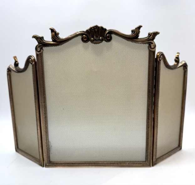 Fireplace accessories
with a screen, Louis XV