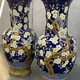 Antique paired vases
with sakura