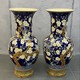 Antique paired vases
with sakura