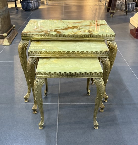Antique set of 3 coffee tables