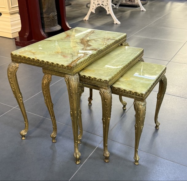 Antique set of 3 coffee tables