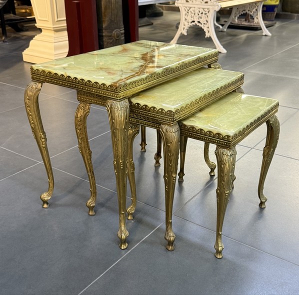 Antique set of 3 coffee tables