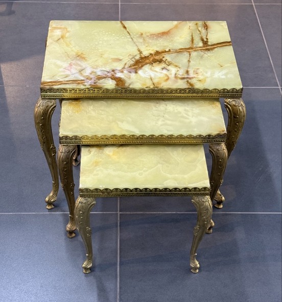 Antique set of 3 coffee tables