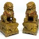 Vintage Paired Sculptures "Dogs Fo"