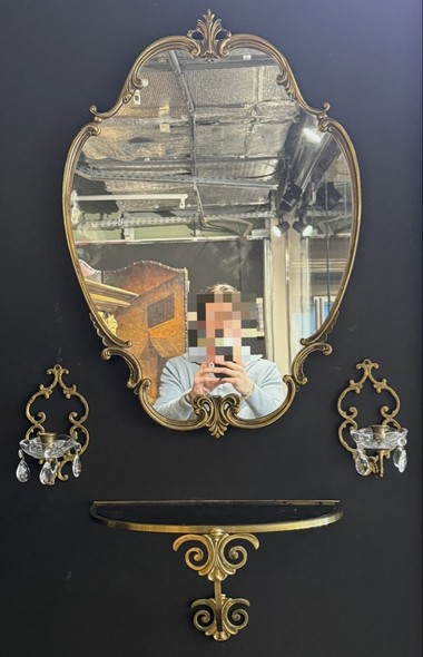 Vintage Mirror and Console, Napoleon III