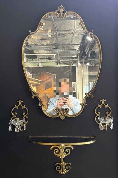 Vintage Mirror and Console, Napoleon III