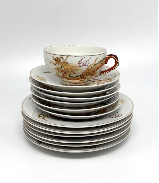 Vintage tea set, Satsuma