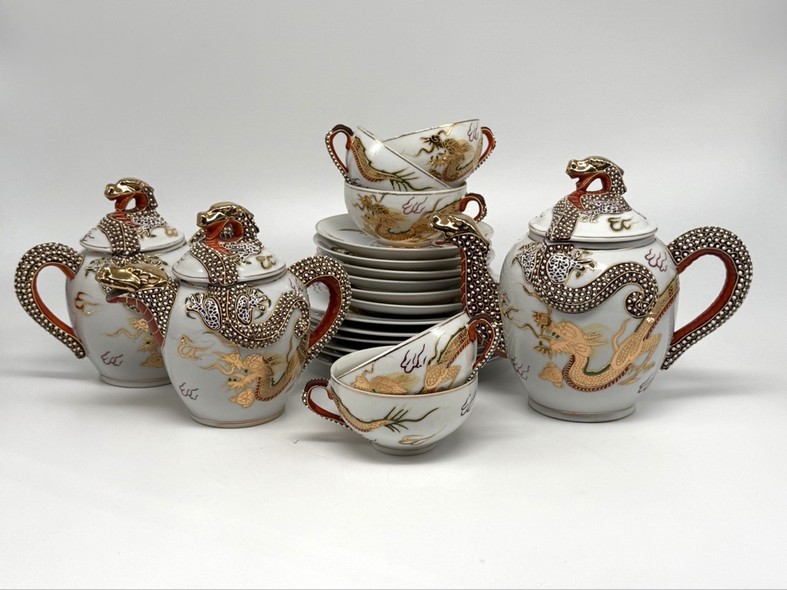 Vintage tea set, Satsuma