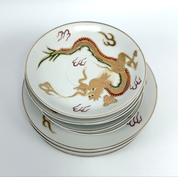 Vintage tea set, Satsuma