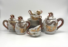 Vintage tea set, Satsuma