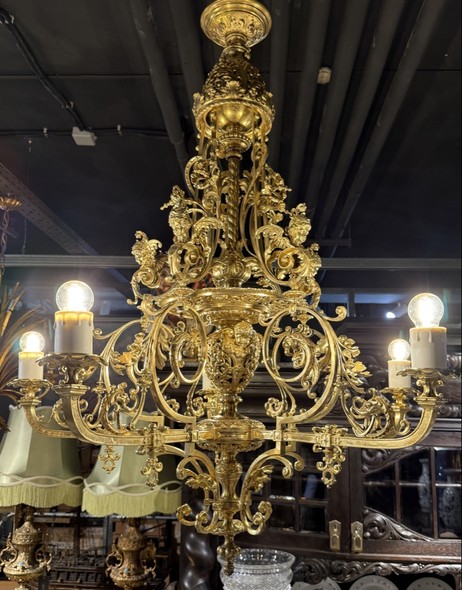 Antique chandelier in the Louis XIV style