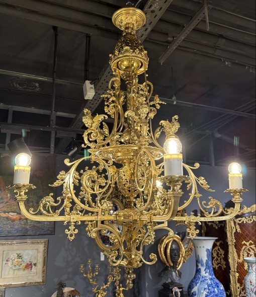 Antique chandelier in the Louis XIV style