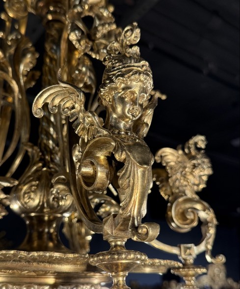 Antique chandelier in the Louis XIV style