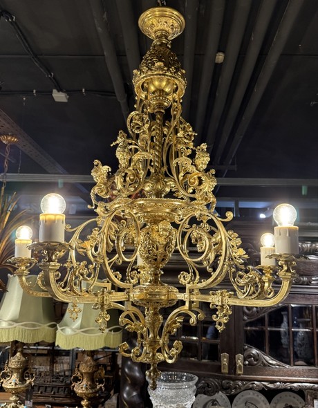 Antique chandelier in the Louis XIV style