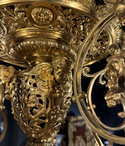 Antique chandelier in the Louis XIV style