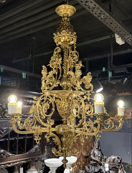Antique chandelier in the Louis XIV style