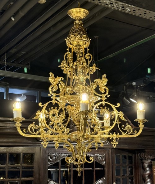 Antique chandelier in the Louis XIV style
