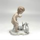 Statuette "Putty with rabbits"