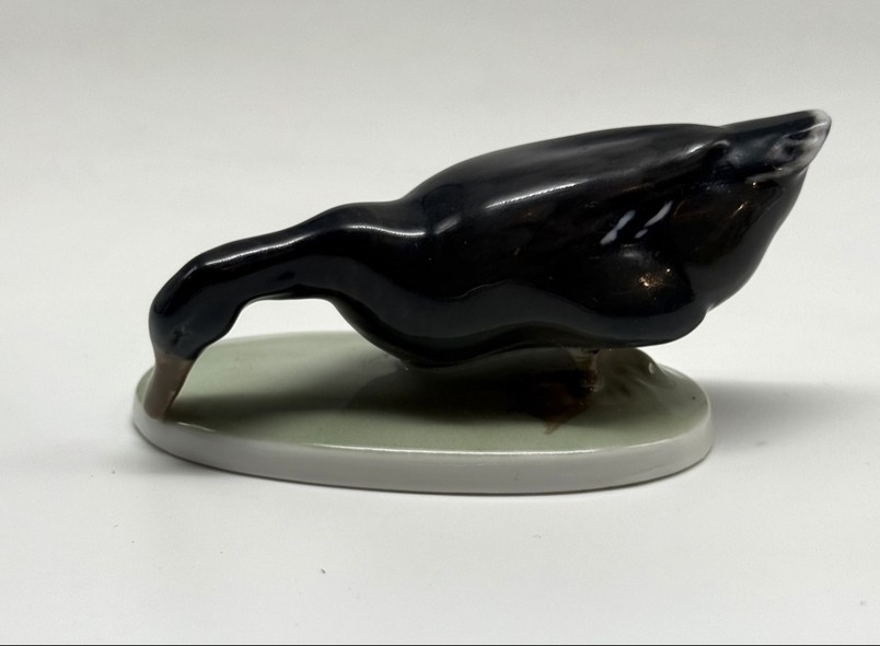 Vintage porcelain figurine "Goose