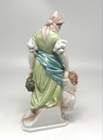 Antique figurine "Mother and Child."